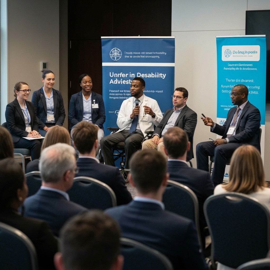 Business conference with diverse participants